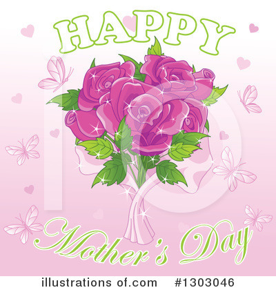 Royalty-Free (RF) Mothers Day Clipart Illustration by Pushkin - Stock Sample #1303046