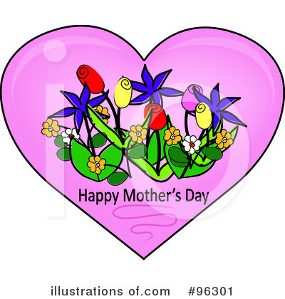 Royalty-Free (RF) Mothers Day Clipart Illustration by Pams Clipart - Stock Sample #96301