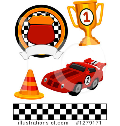 Race Car Clipart #1279171 by BNP Design Studio