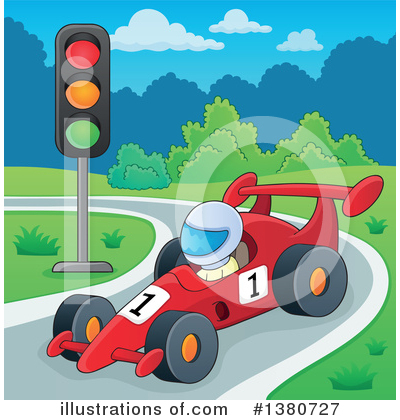 Royalty-Free (RF) Motor Sports Clipart Illustration by visekart - Stock Sample #1380727