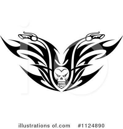 Royalty-Free (RF) Motorcycle Clipart Illustration by Vector Tradition SM - Stock Sample #1124890