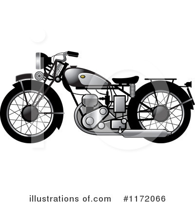 Royalty-Free (RF) Motorcycle Clipart Illustration by Lal Perera - Stock Sample #1172066