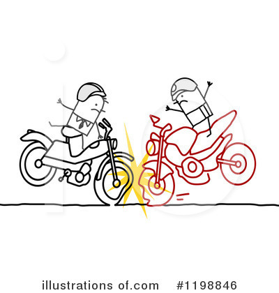 Royalty-Free (RF) Motorcycle Clipart Illustration by NL shop - Stock Sample #1198846