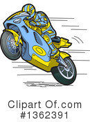 Motorcycle Clipart #1362391 by Clip Art Mascots