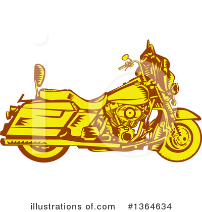 Royalty-Free (RF) Motorcycle Clipart Illustration by patrimonio - Stock Sample #1364634