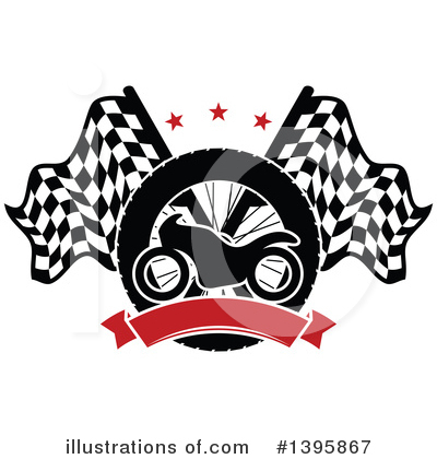 Motorcycle Clipart #1395867 by Vector Tradition SM