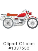 Motorcycle Clipart #1397533 by Vector Tradition SM