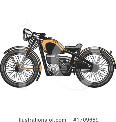 Motorbike Clipart #1709669 by Vector Tradition SM