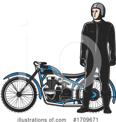 Motorbike Clipart #1709671 by Vector Tradition SM