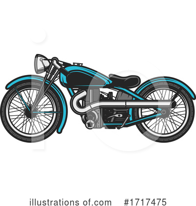 Motorbike Clipart #1717475 by Vector Tradition SM