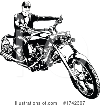 Royalty-Free (RF) Motorcycle Clipart Illustration by dero - Stock Sample #1742307