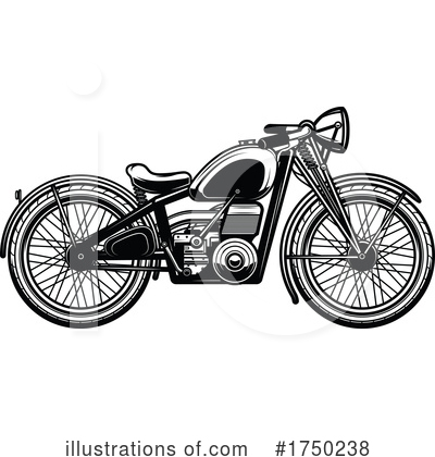 Royalty-Free (RF) Motorcycle Clipart Illustration by Vector Tradition SM - Stock Sample #1750238