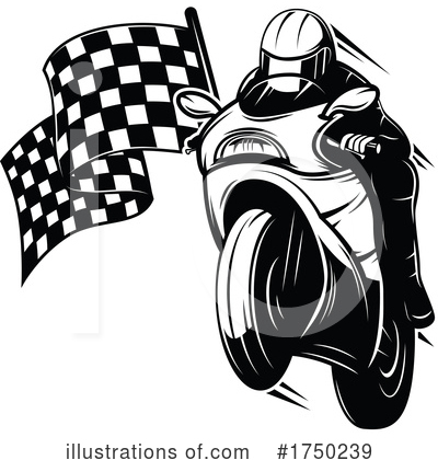Royalty-Free (RF) Motorcycle Clipart Illustration by Vector Tradition SM - Stock Sample #1750239