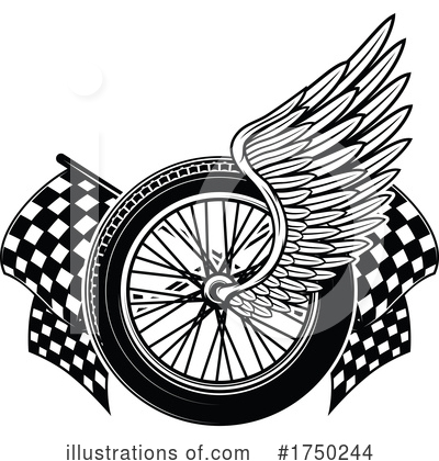 Royalty-Free (RF) Motorcycle Clipart Illustration by Vector Tradition SM - Stock Sample #1750244