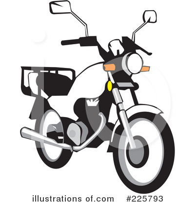Royalty-Free (RF) Motorcycle Clipart Illustration by David Rey - Stock Sample #225793