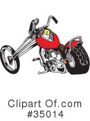 Motorcycle Clipart #35014 by Dennis Holmes Designs