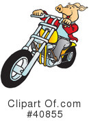 Motorcycle Clipart #40855 by Snowy