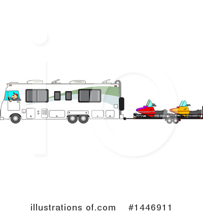 Snowmobile Clipart #1446911 by djart
