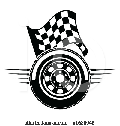 Racing Flag Clipart #1680946 by Vector Tradition SM