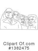 Mount Rushmore Clipart #1382475 by Vector Tradition SM
