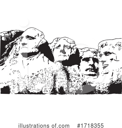 Mt Rushmore Clipart #1718355 by Johnny Sajem
