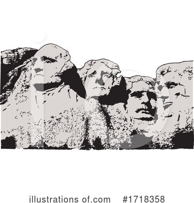 Mt Rushmore Clipart #1718358 by Johnny Sajem