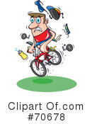 Mountain Biker Clipart #70678 by jtoons