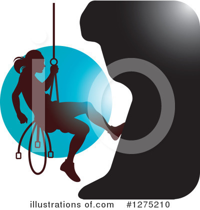 Mountain Climber Clipart #1275210 by Lal Perera