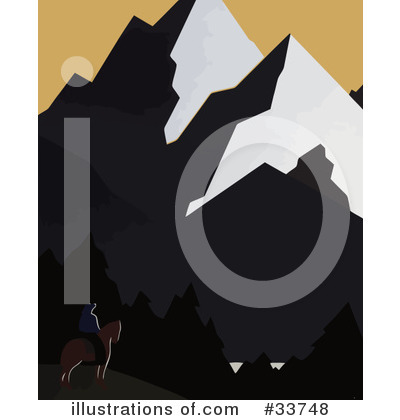 Royalty-Free (RF) Mountains Clipart Illustration by JVPD - Stock Sample #33748