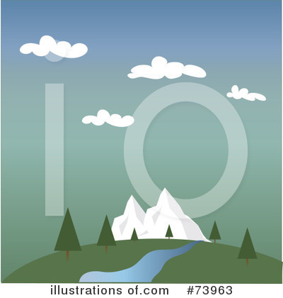 Royalty-Free (RF) Mountains Clipart Illustration by Pams Clipart - Stock Sample #73963