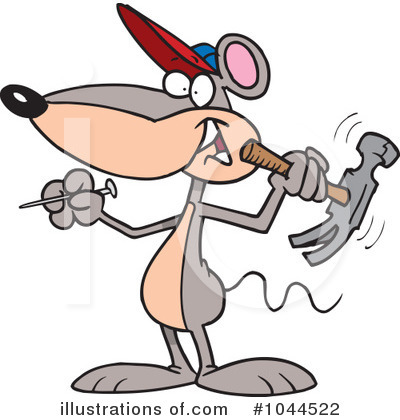 Royalty-Free (RF) Mouse Clipart Illustration by toonaday - Stock Sample #1044522