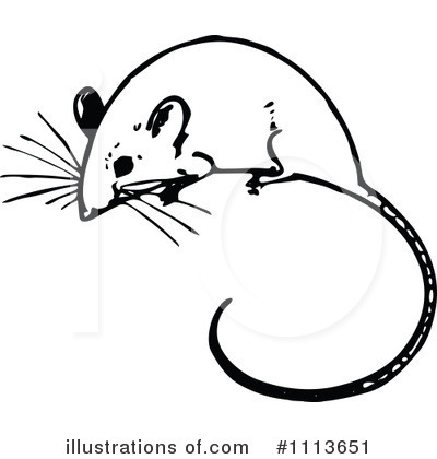 Royalty-Free (RF) Mouse Clipart Illustration by Prawny Vintage - Stock Sample #1113651