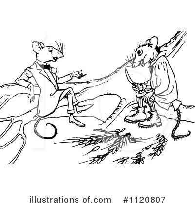 Royalty-Free (RF) Mouse Clipart Illustration by Prawny Vintage - Stock Sample #1120807