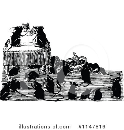 Royalty-Free (RF) Mouse Clipart Illustration by Prawny Vintage - Stock Sample #1147816