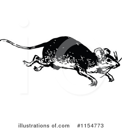Royalty-Free (RF) Mouse Clipart Illustration by Prawny Vintage - Stock Sample #1154773