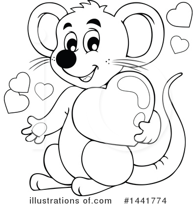 Royalty-Free (RF) Mouse Clipart Illustration by visekart - Stock Sample #1441774