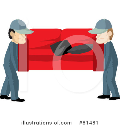 Royalty-Free (RF) Movers Clipart Illustration by Rosie Piter - Stock Sample #81481