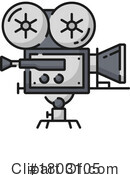 Movie Camera Clipart #1803105 by Vector Tradition SM