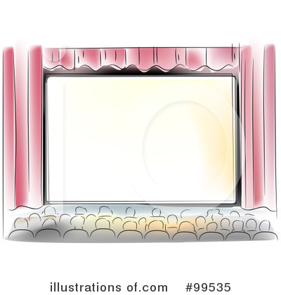 Royalty-Free (RF) Movie Theater Clipart Illustration by BNP Design Studio - Stock Sample #99535
