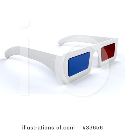 3d Glasses Clipart #33656 by KJ Pargeter