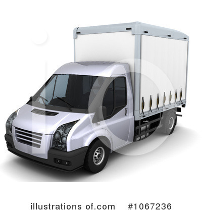 Royalty-Free (RF) Moving Van Clipart Illustration by KJ Pargeter - Stock Sample #1067236