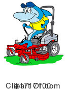 Mowing Clipart #1717100 by LaffToon