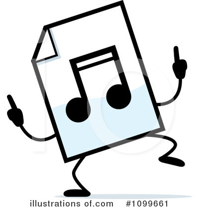 Royalty-Free (RF) Mp3 Clipart Illustration by Cory Thoman - Stock Sample #1099661