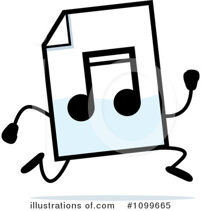 Royalty-Free (RF) Mp3 Clipart Illustration by Cory Thoman - Stock Sample #1099665