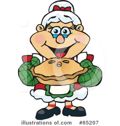 Royalty-Free (RF) Mrs Claus Clipart Illustration by Dennis Holmes Designs - Stock Sample #65207