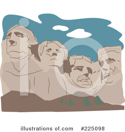 Royalty-Free (RF) Mt Rushmore Clipart Illustration by Prawny - Stock Sample #225098