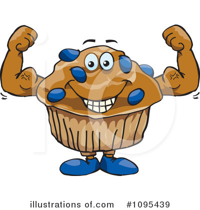 Royalty-Free (RF) Muffin Clipart Illustration by Dennis Holmes Designs - Stock Sample #1095439