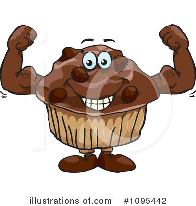 Muffin Clipart #1095442 by Dennis Holmes Designs