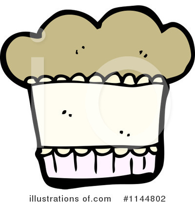Royalty-Free (RF) Muffin Clipart Illustration by lineartestpilot - Stock Sample #1144802