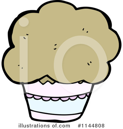 Royalty-Free (RF) Muffin Clipart Illustration by lineartestpilot - Stock Sample #1144808